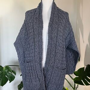 Standun Spidal 100% Merino Wool Wrap Blue/Gray
